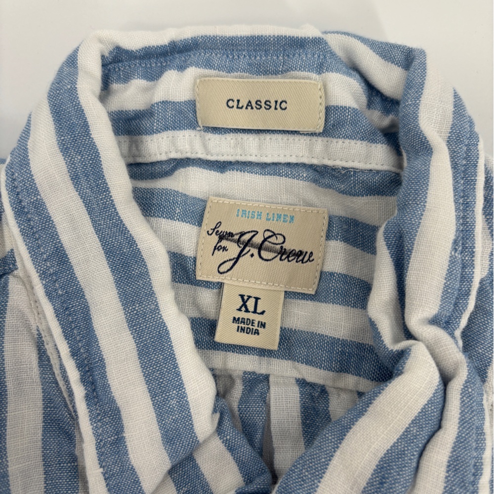 J.Crew Short-sleeve Baird McNutt Irish linen shirt - Picture 5 of 8